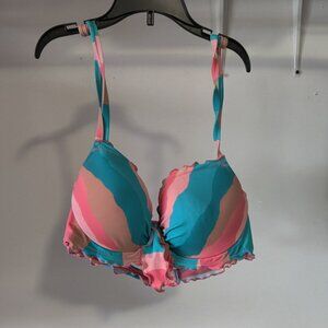 NWoT Sundazed Women's Strappy Halter Bra Size Bikini Top Size 32DD $50 10HL190